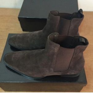 Mens Brown Suede Chelsea Boots US sz 9.5/ EU 43